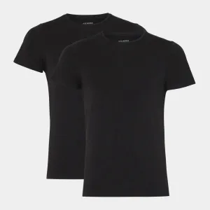 2 sorte slim fit bambus crew neck T-shirt