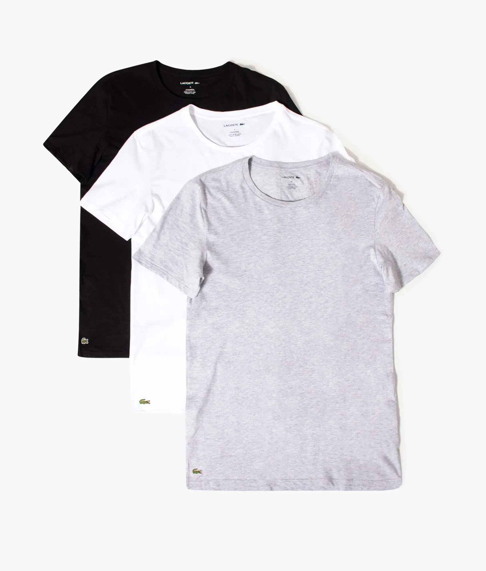 3 Pack Of Short Sleeve Crew Neck T-Shirts
