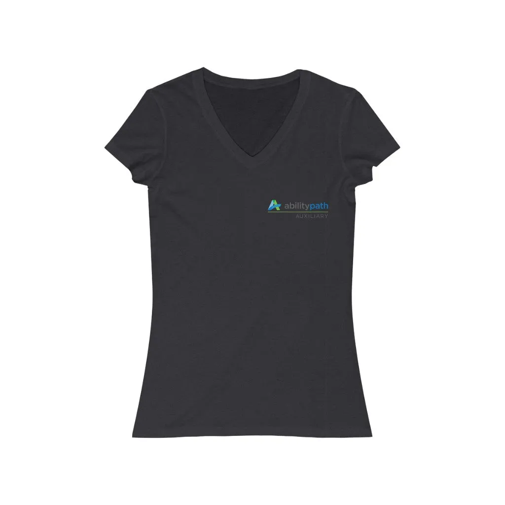 AbilityPath Auxiliary Women's Jersey Short Sleeve V-Neck Tee