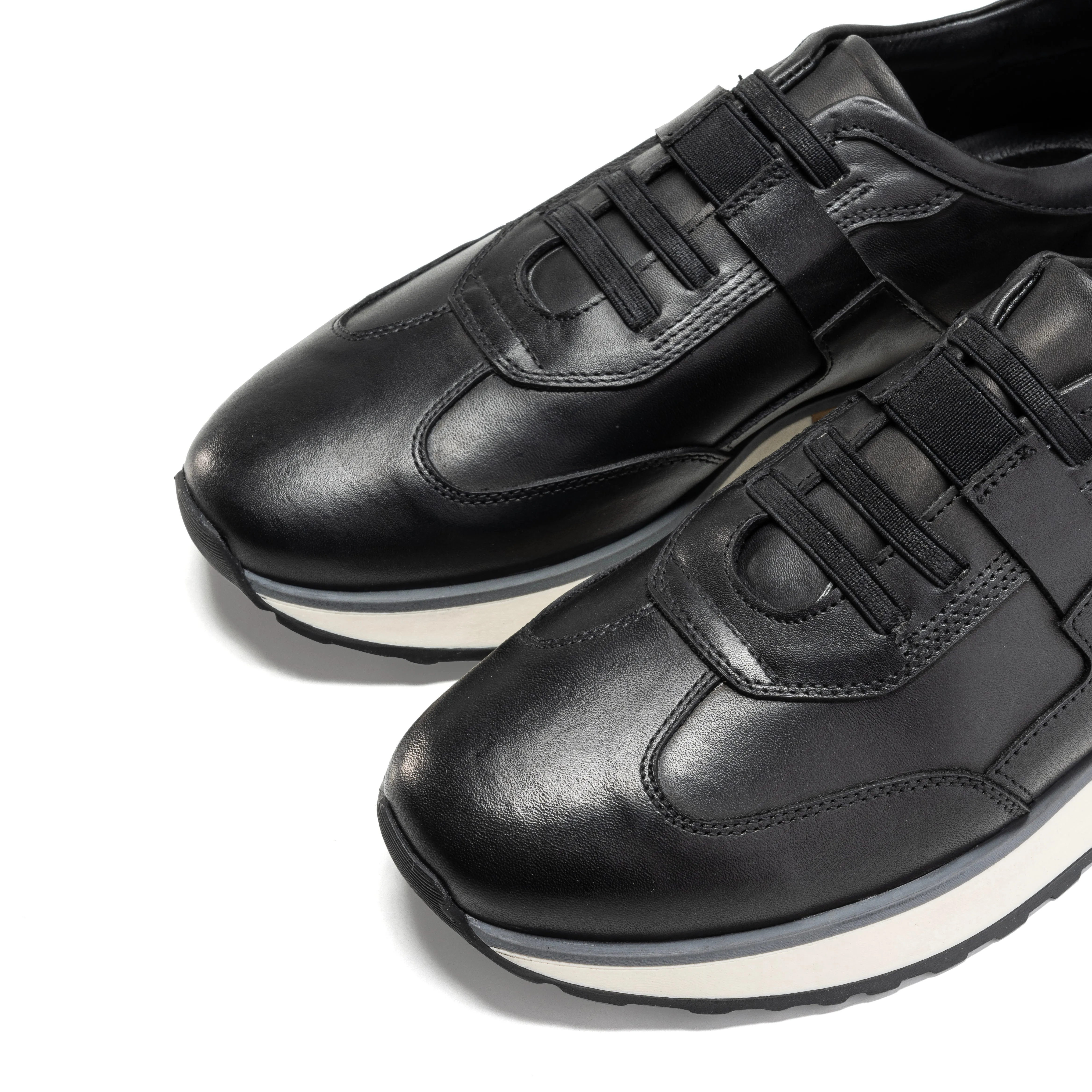Achilles Pro V3 Easy Wear | All Black Genuine Leather