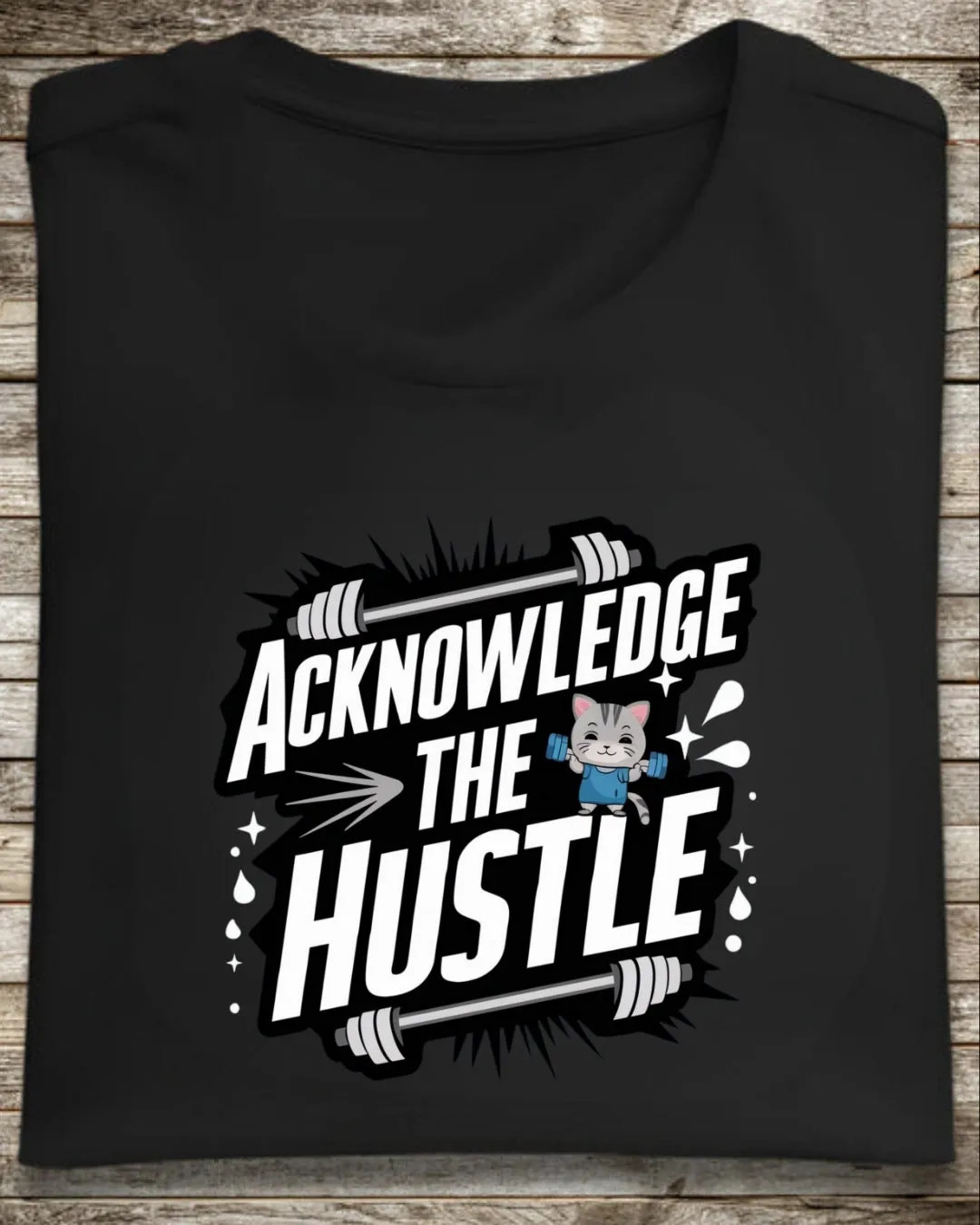 Acknowledge The Hustles  Cotton T-Shirt