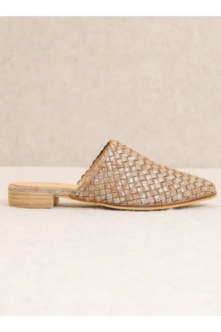 Alice Brown Shimmer Mules