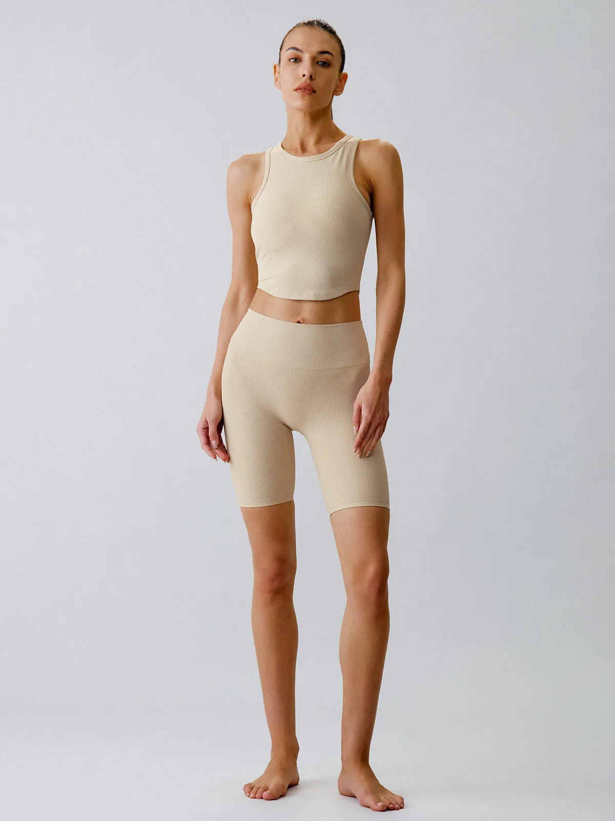 Apricot Sports Shorts 8"