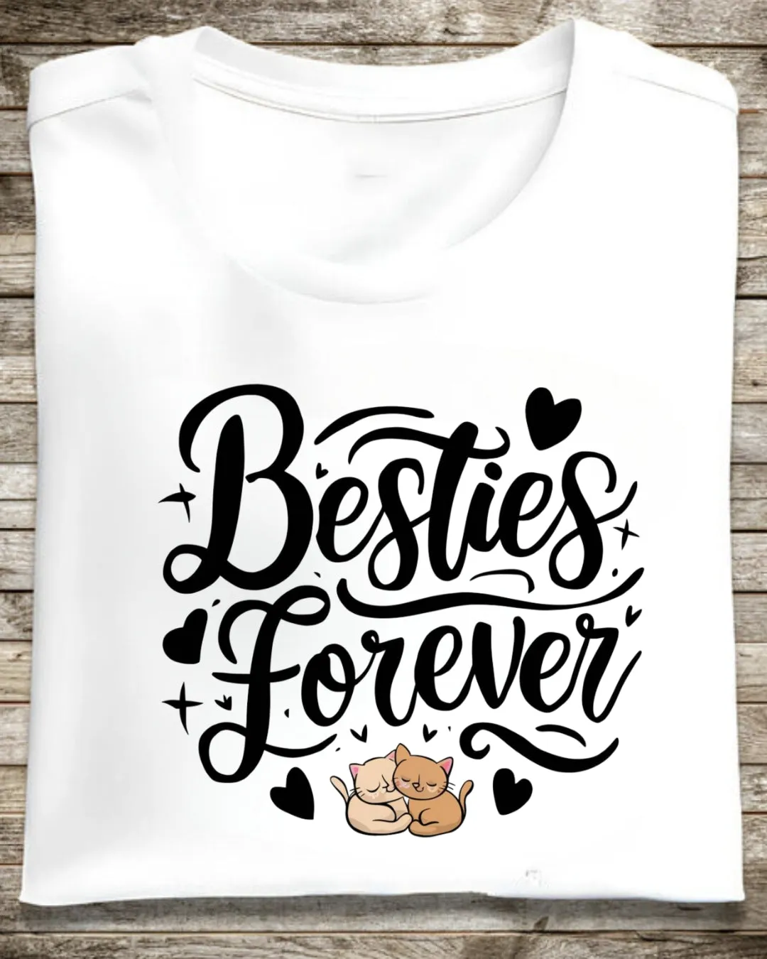 Besties Forever Cotton T-Shirt