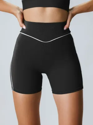 Black Natural Waisted Lycra® Short