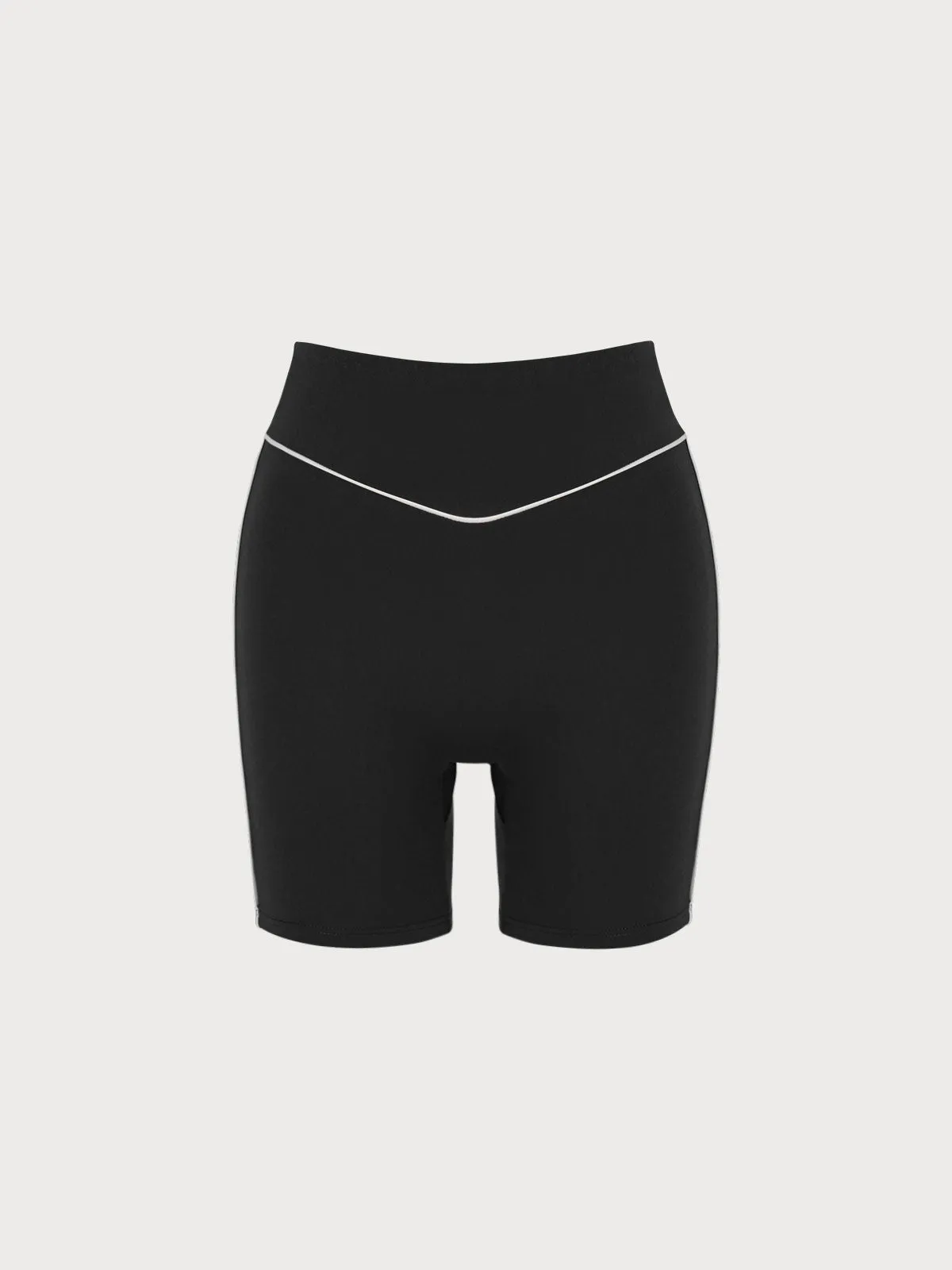 Black Natural Waisted Lycra® Short
