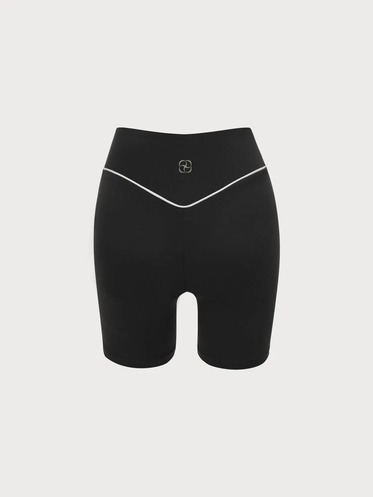 Black Natural Waisted Lycra® Short