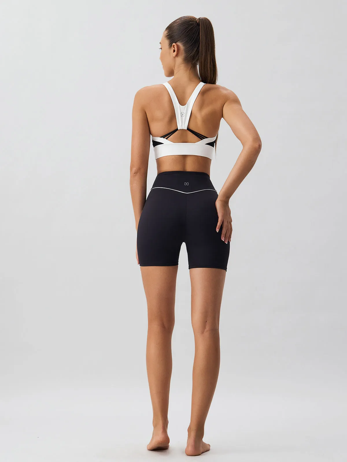 Black Natural Waisted Lycra® Short