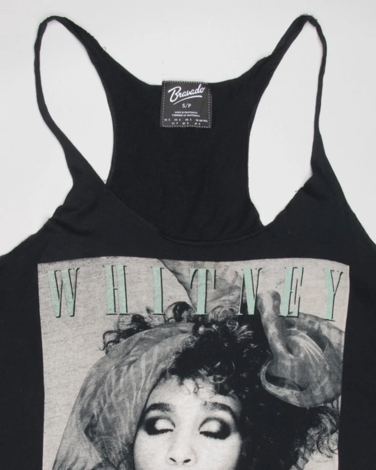 Black Whitney Houston sleeveless casual fit vest