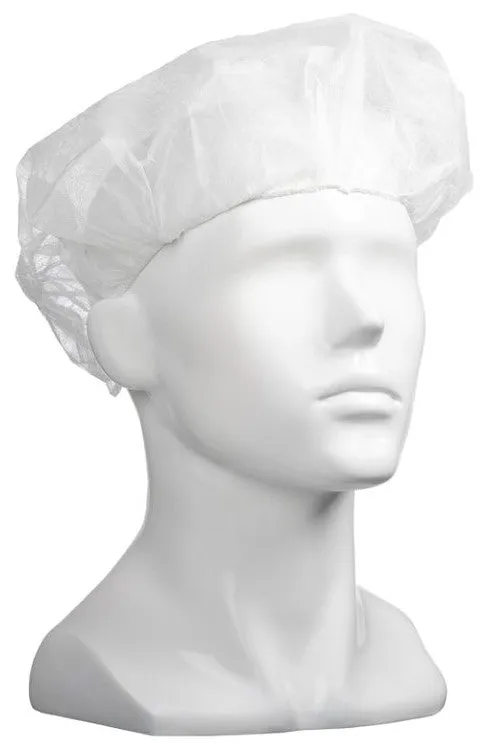 BLUE Polypropylene 12gsm Bouffant Hats 610mm x 600 pieces pack