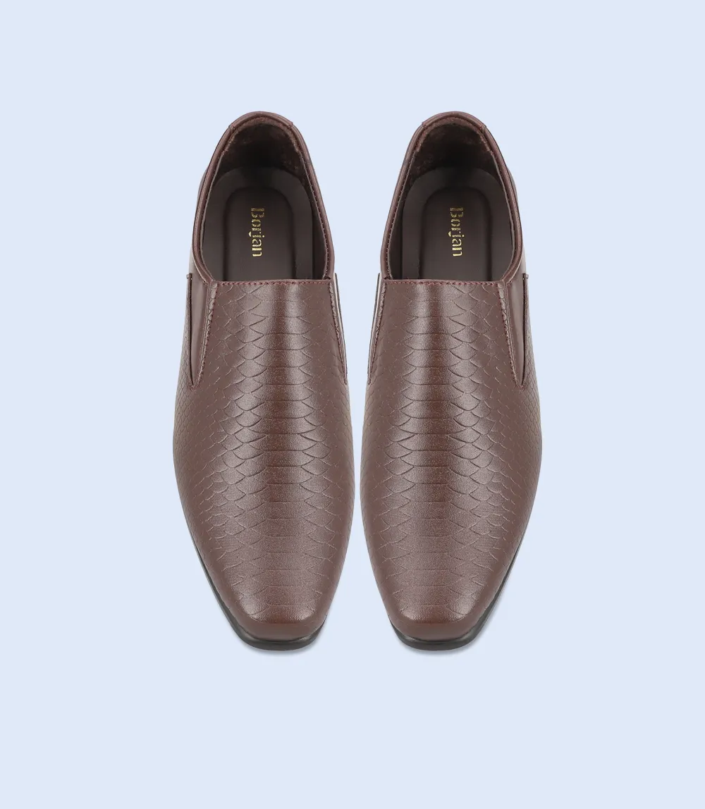 BM6727-COFFEE-Men Slip On