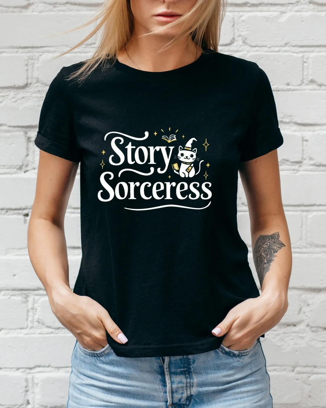 Book Lovers Story Sorcerers Cotton T-Shirt