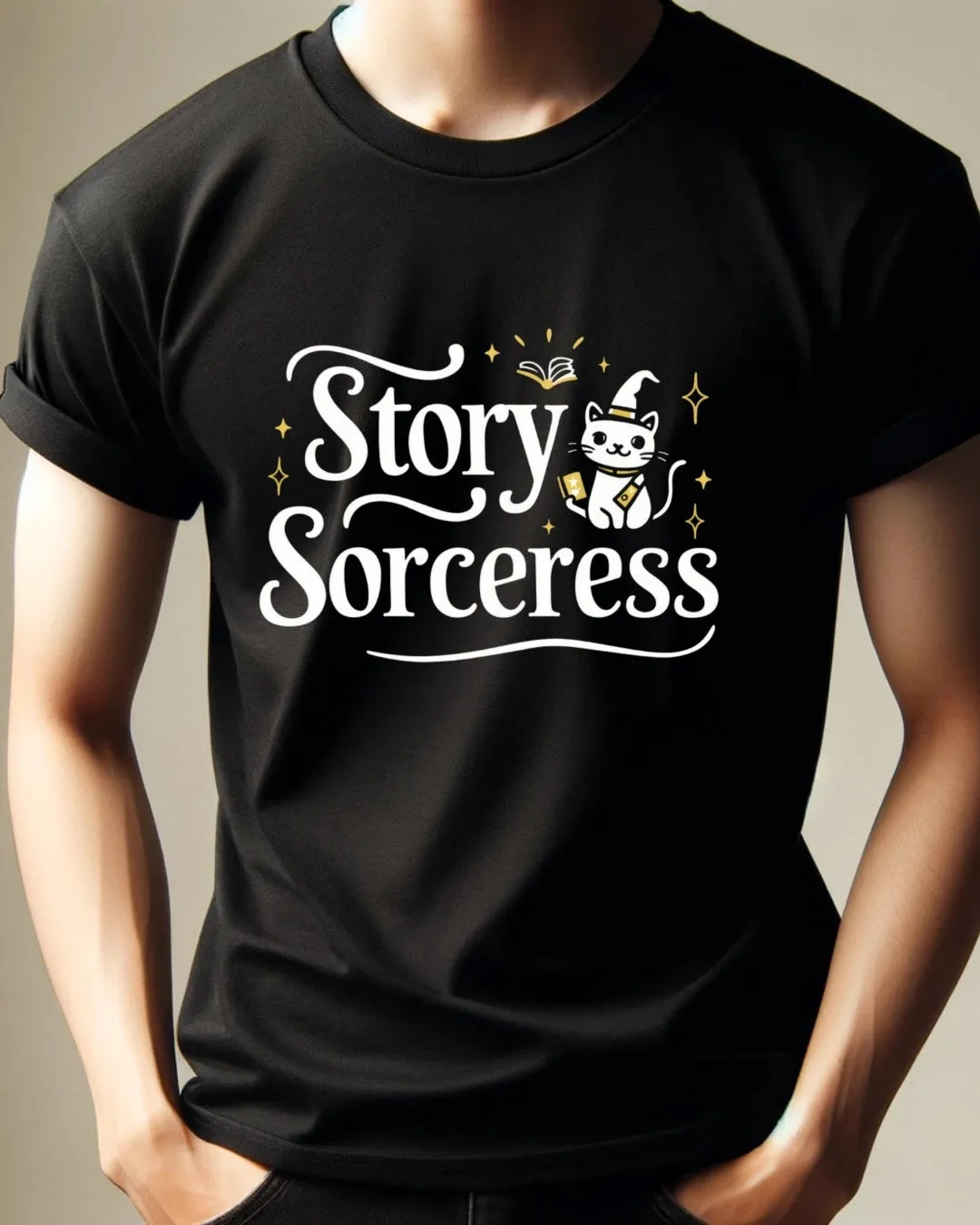 Book Lovers Story Sorcerers Cotton T-Shirt