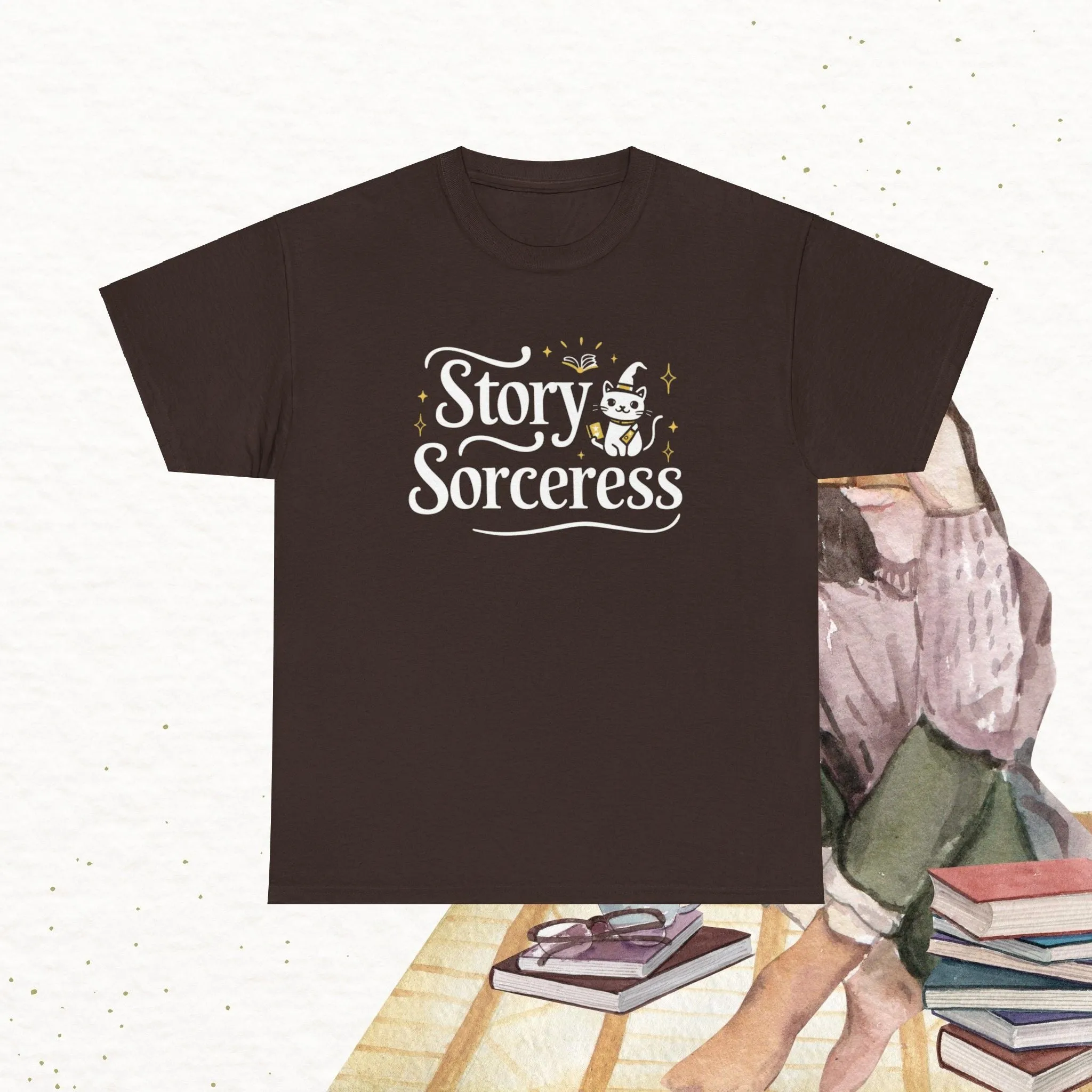 Book Lovers Story Sorcerers Cotton T-Shirt