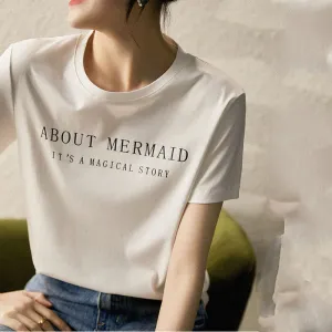 Breathable Letter Printed Casual T-Shirt
