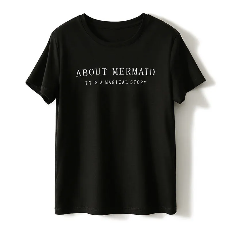 Breathable Letter Printed Casual T-Shirt