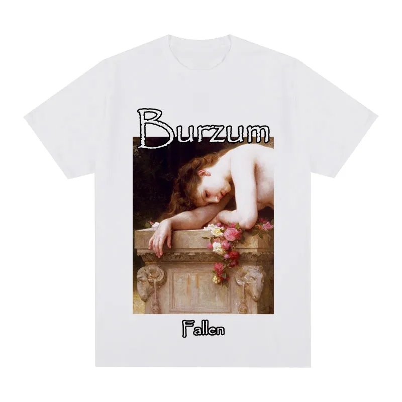 Burzum ‘Fallen’ Vintage Cotton T-Shirt – Men’s & Women’s Darkwear Classic | Breathable Daily Wear for Metal Fans