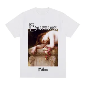 Burzum ‘Fallen’ Vintage Cotton T-Shirt – Men’s & Women’s Darkwear Classic | Breathable Daily Wear for Metal Fans