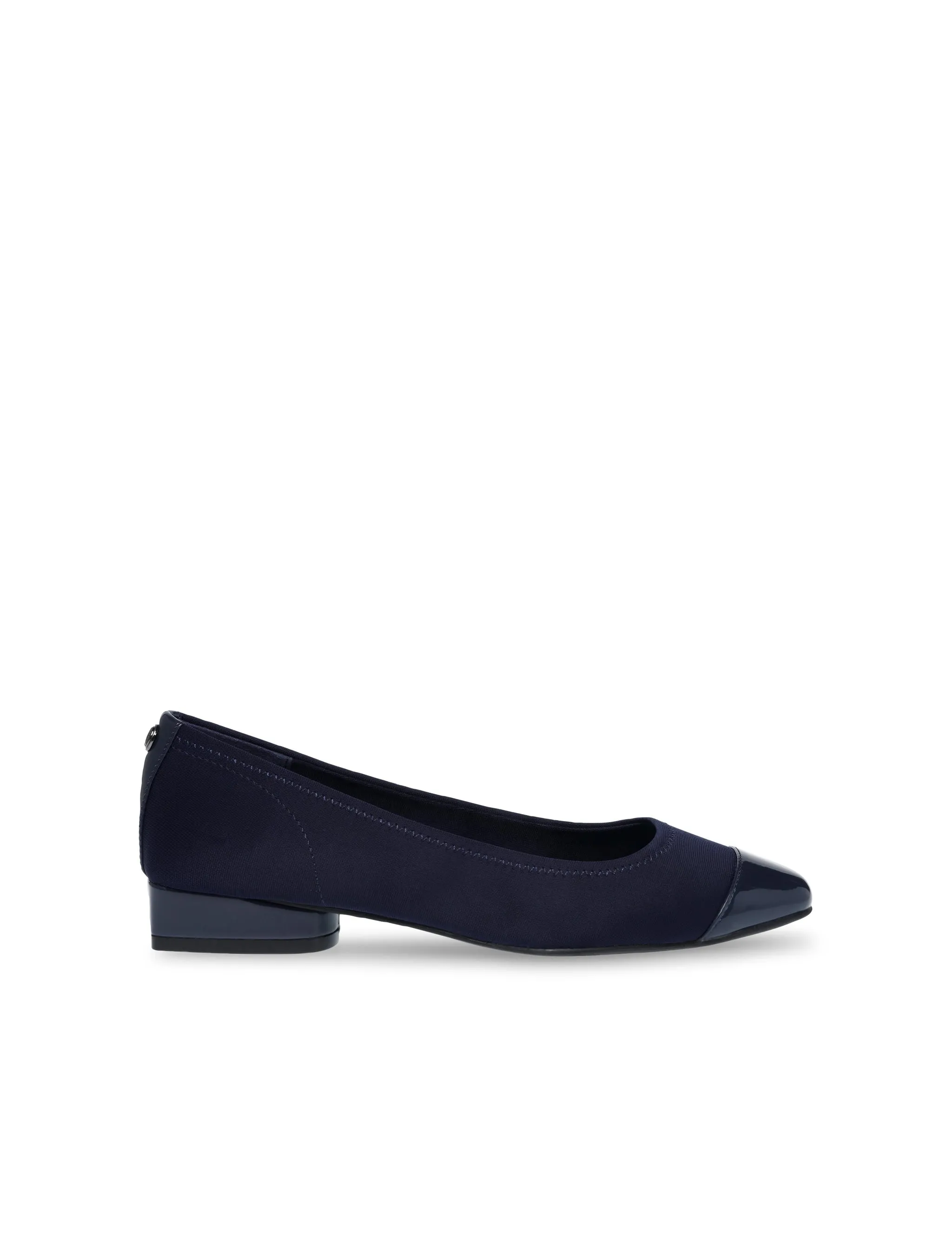 Carlie Navy Fabric Anne Klein Ballet Flats
