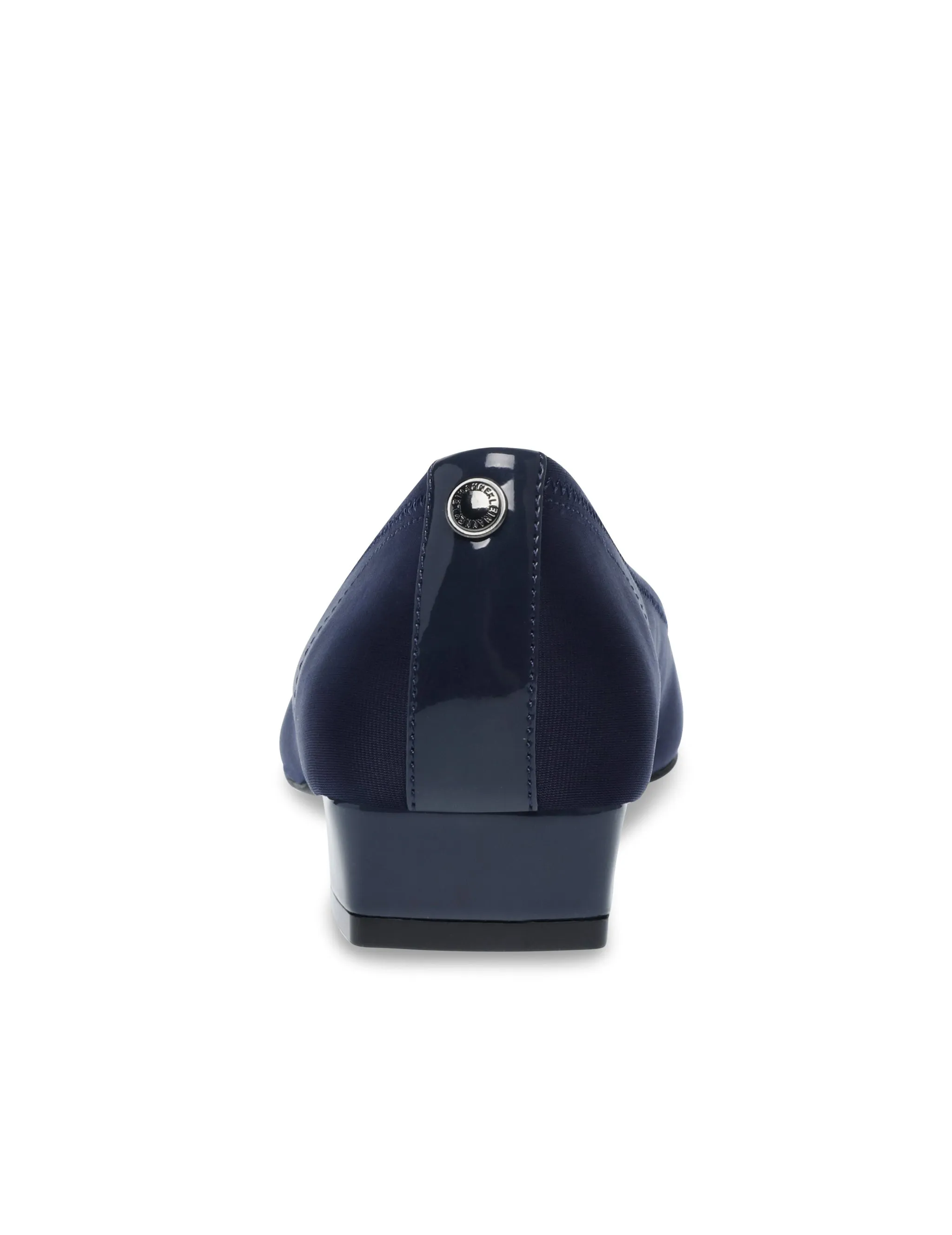 Carlie Navy Fabric Anne Klein Ballet Flats