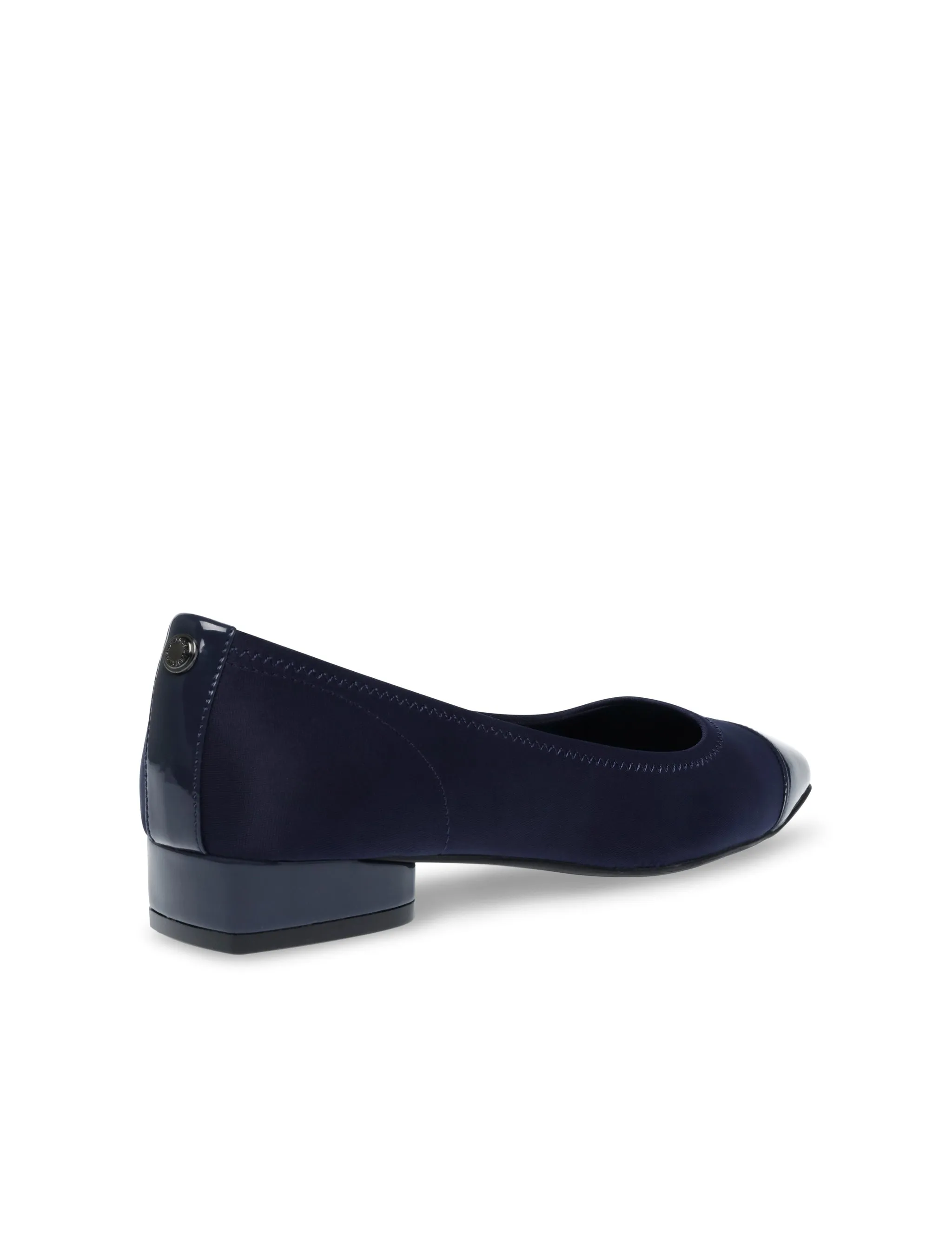 Carlie Navy Fabric Anne Klein Ballet Flats