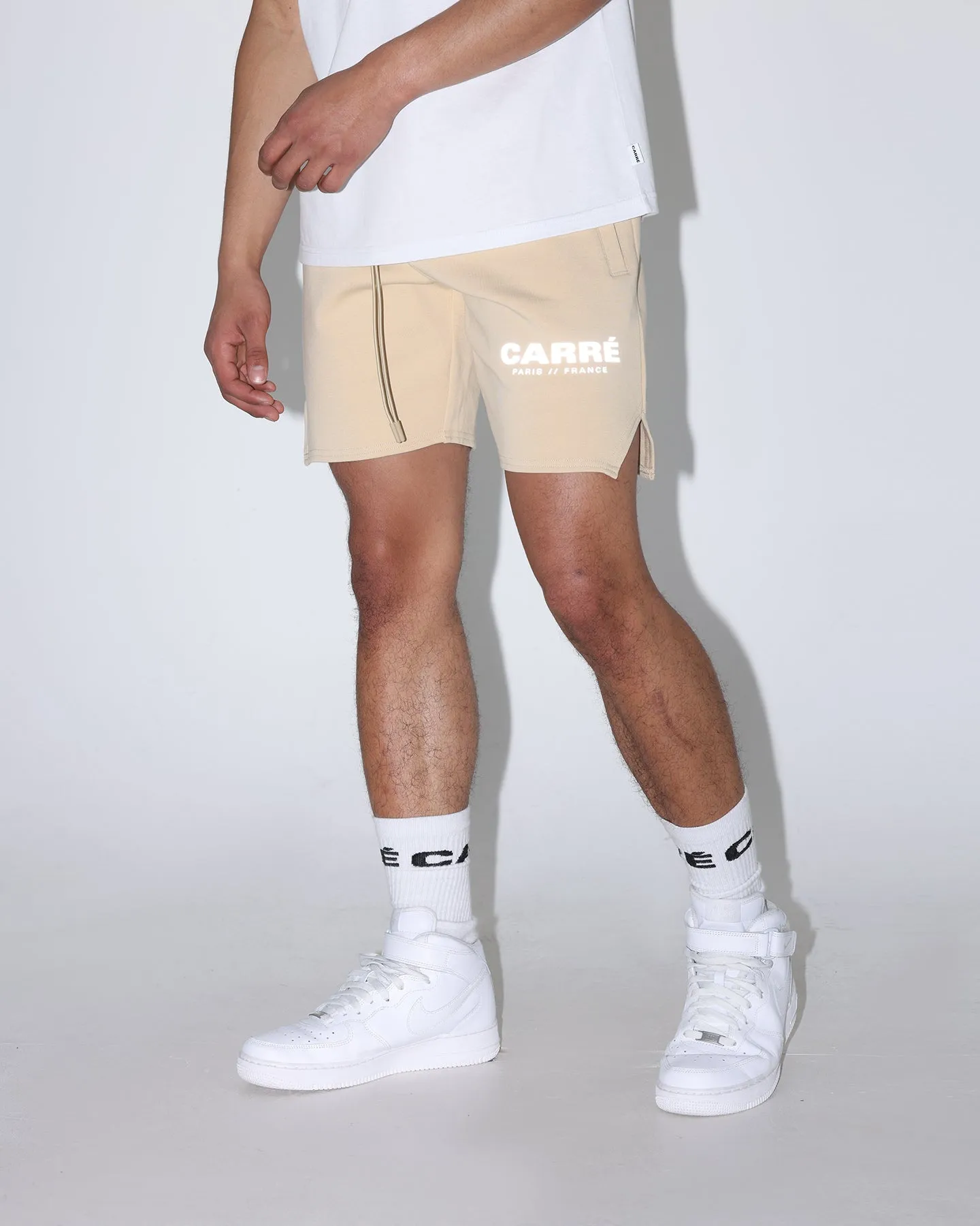 Carre Premium Motion Sweat Shorts Cappuccino/Grey
