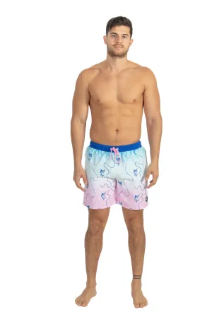 Catch A Marlin - 17" Elastic Waist Volley Short