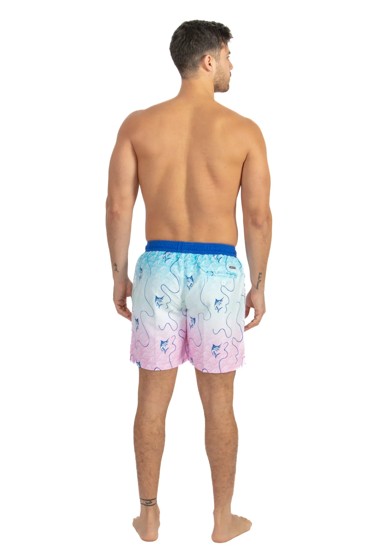 Catch A Marlin - 17" Elastic Waist Volley Short