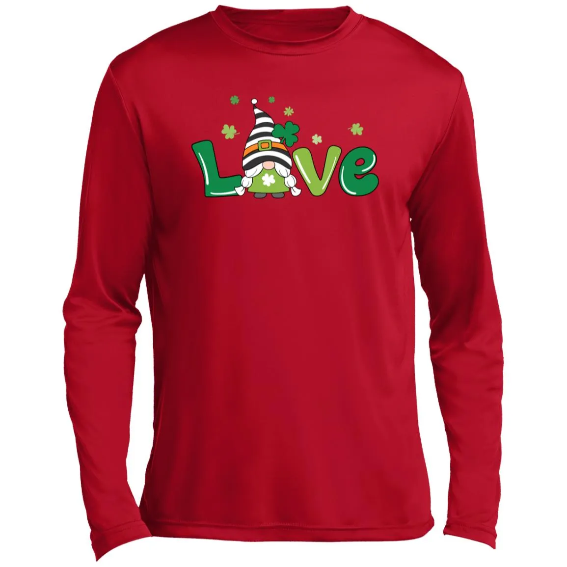 clover love gnome ST350LS Men’s Long Sleeve Performance Tee