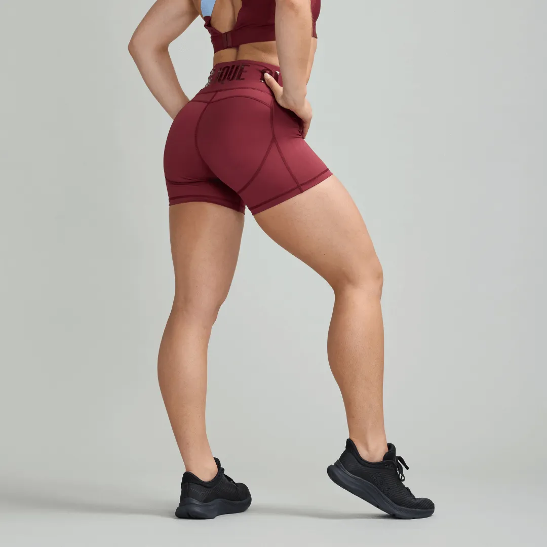 CLQ Power Shorties - Oxblood