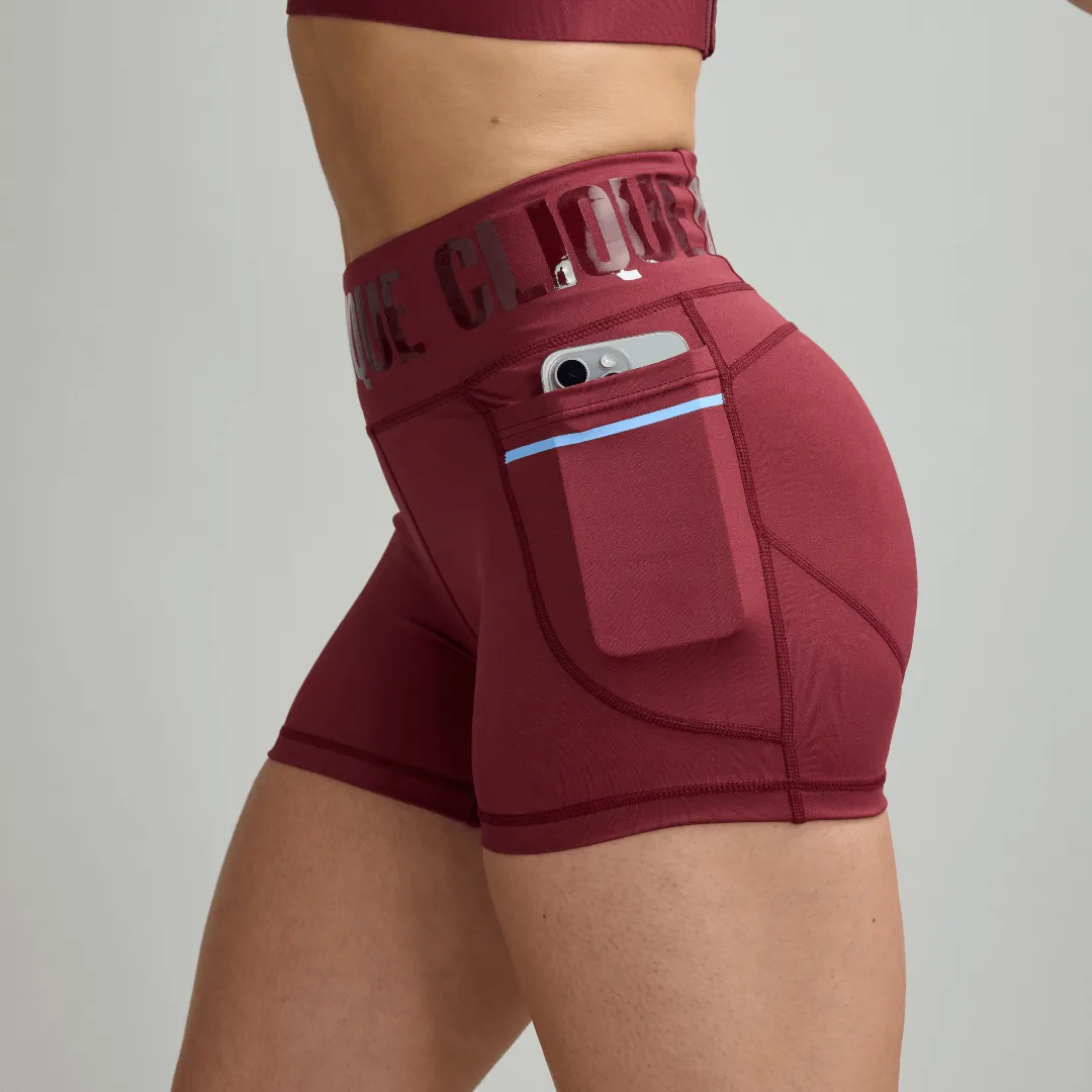CLQ Power Shorties - Oxblood