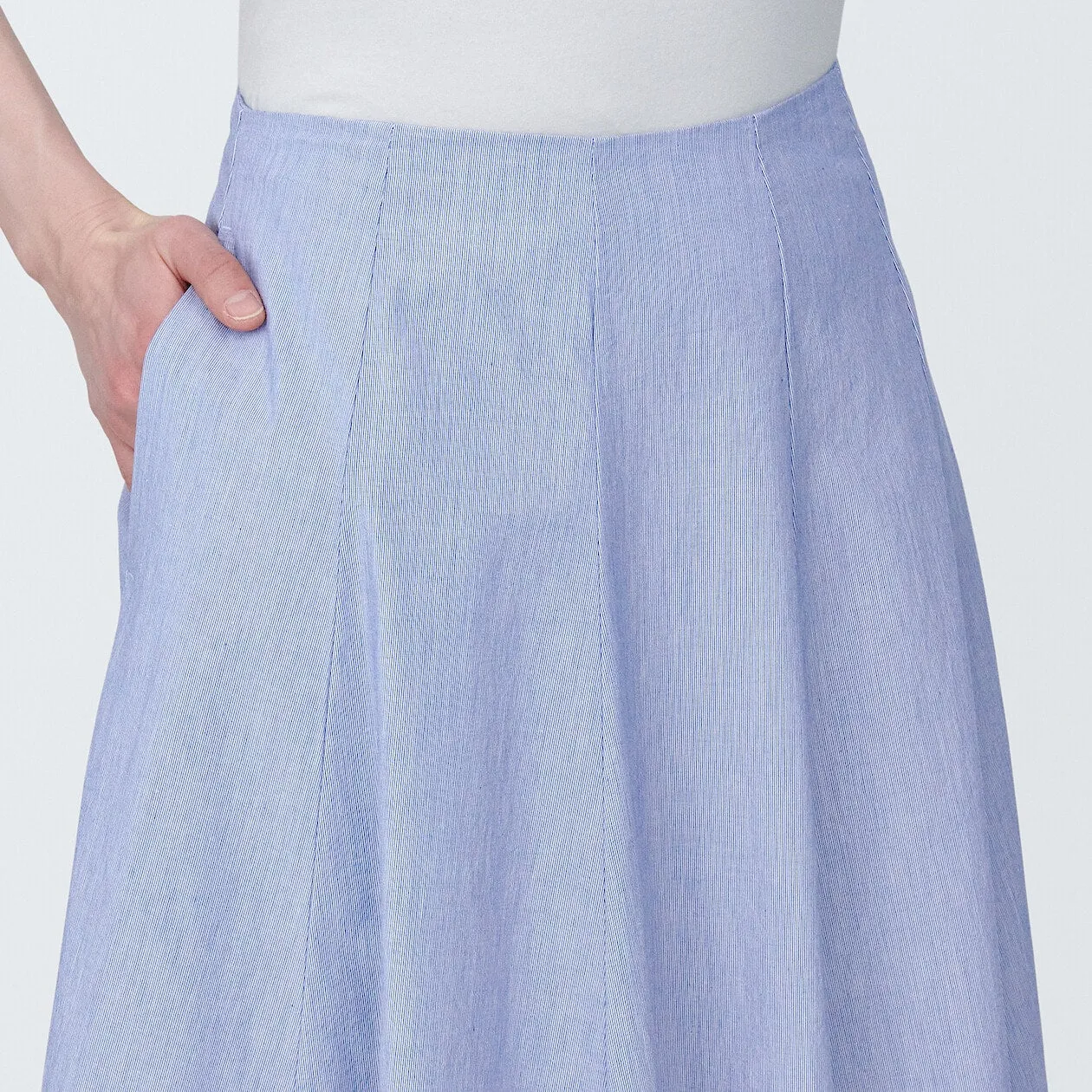 Cool Touch Broadcloth Flare Skirt
