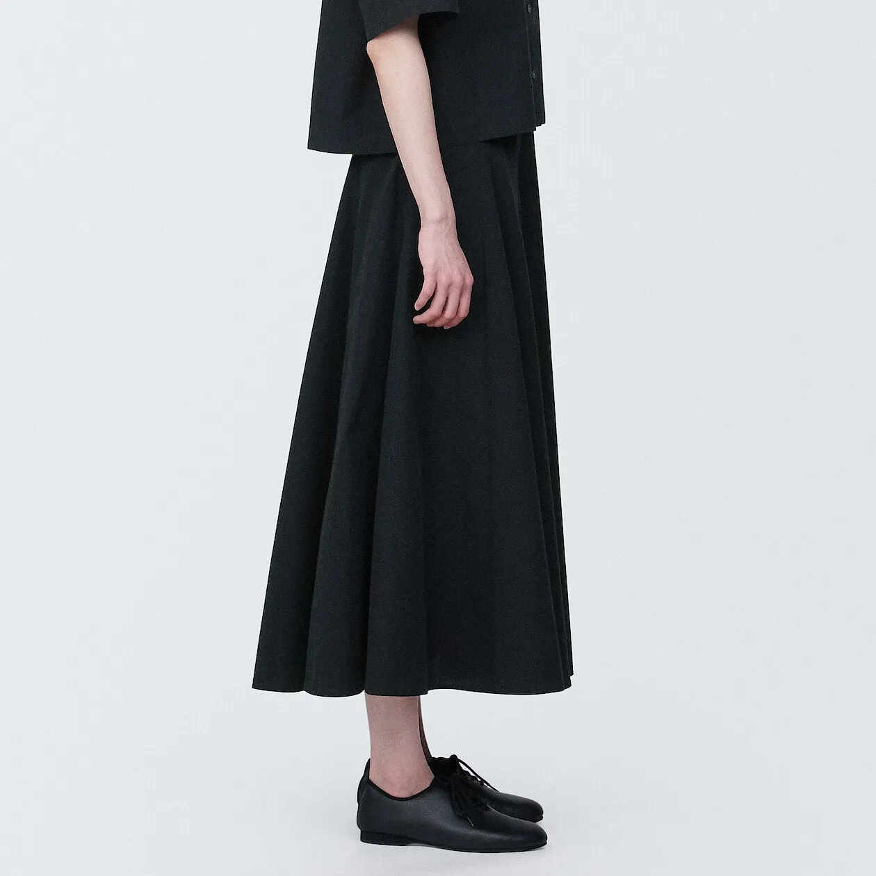 Cool Touch Broadcloth Flare Skirt
