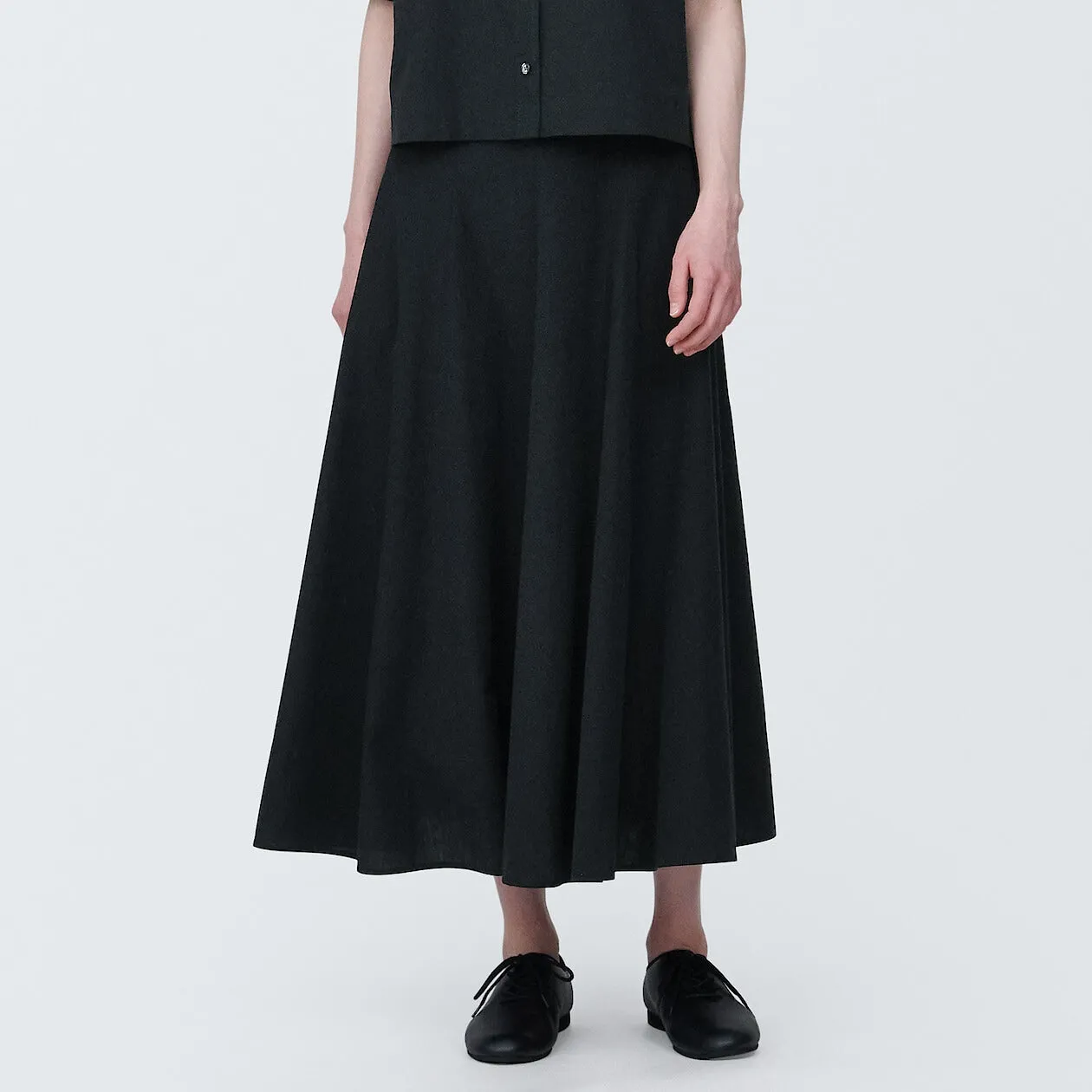 Cool Touch Broadcloth Flare Skirt