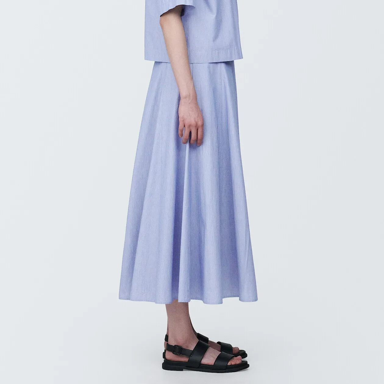 Cool Touch Broadcloth Flare Skirt