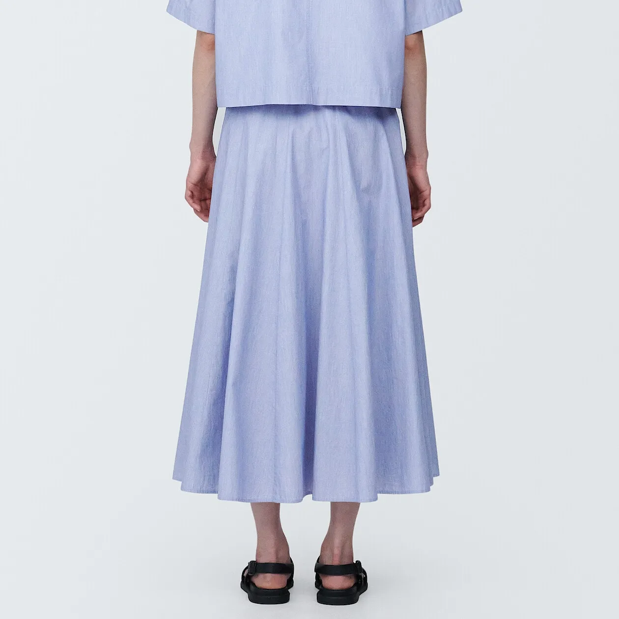 Cool Touch Broadcloth Flare Skirt