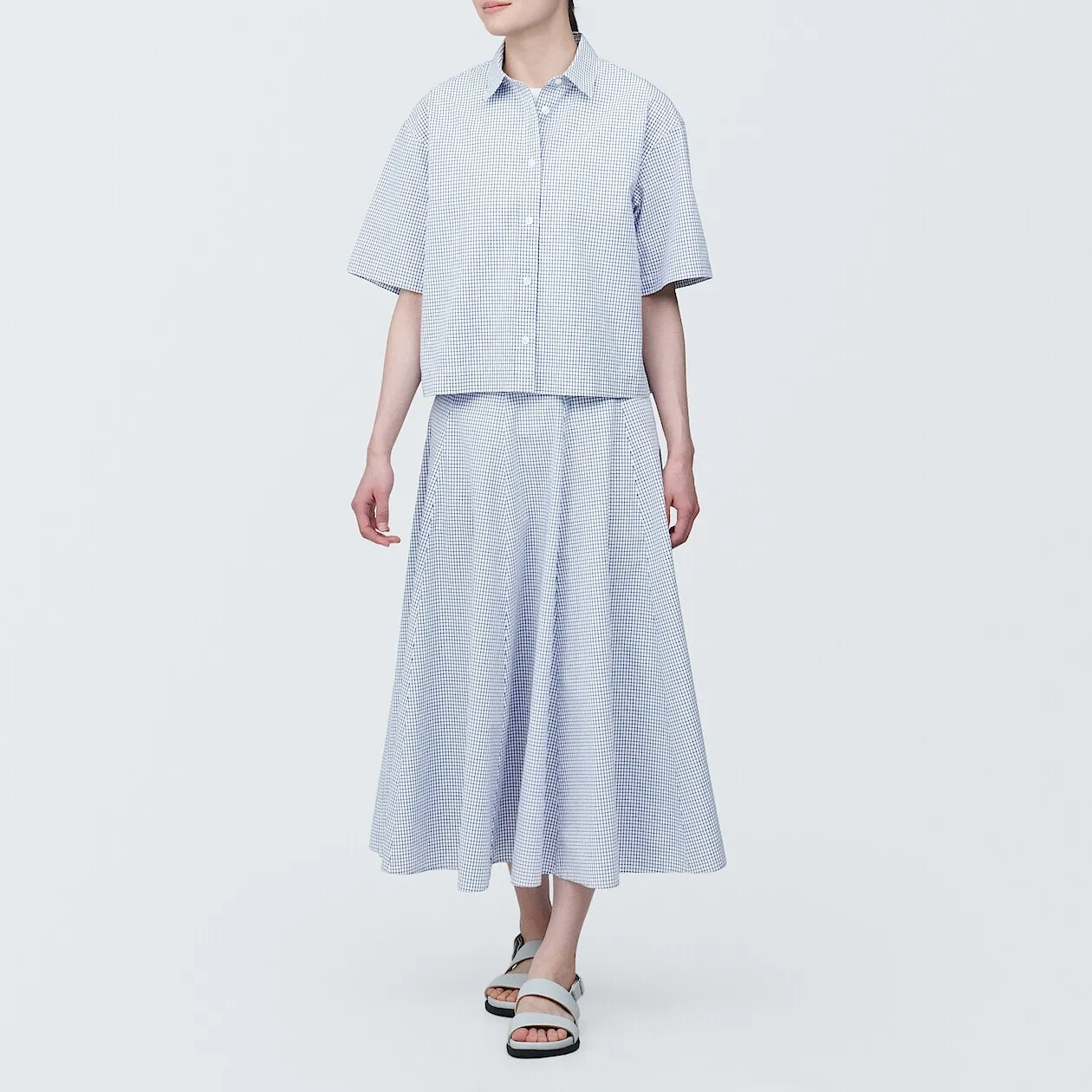 Cool Touch Broadcloth Flare Skirt