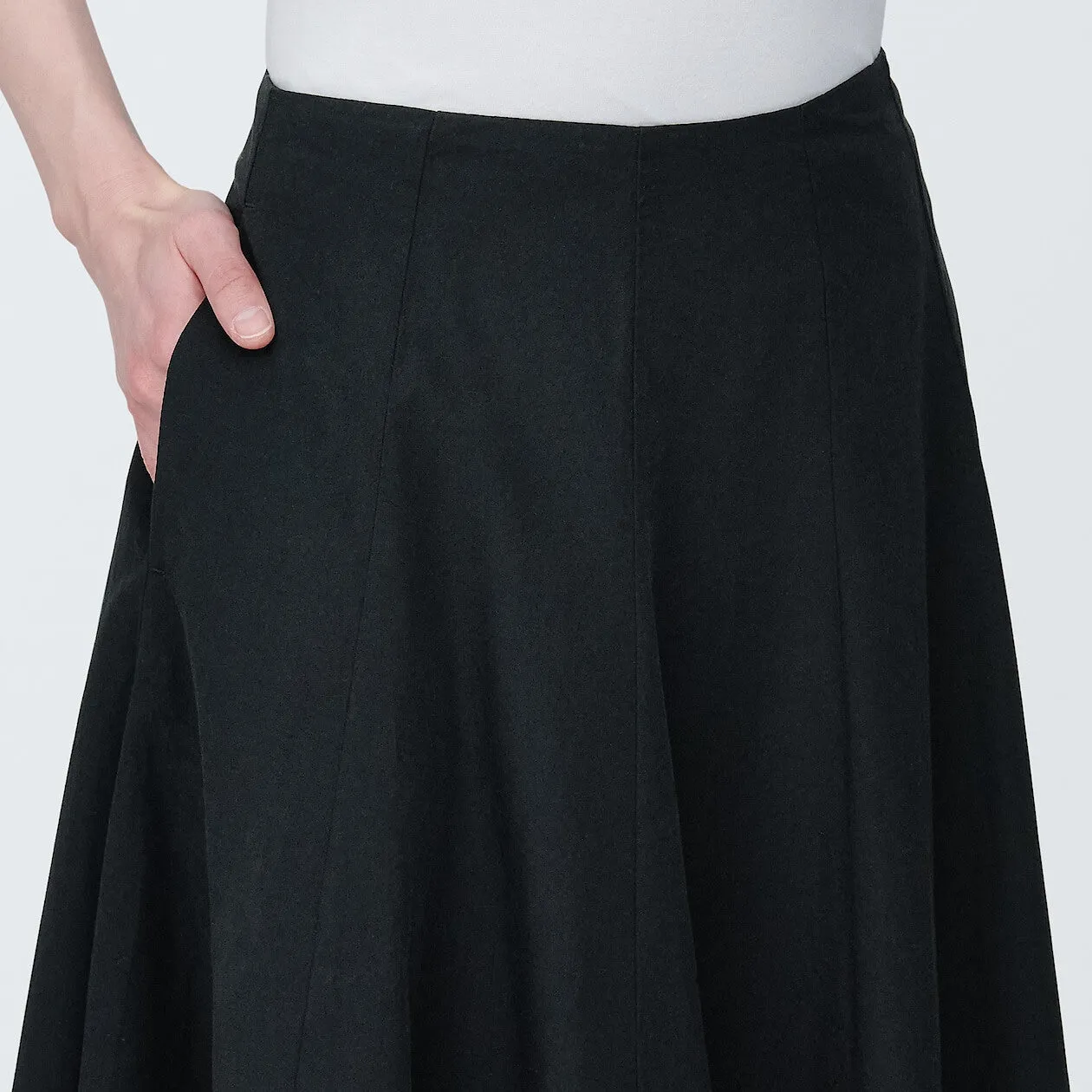 Cool Touch Broadcloth Flare Skirt