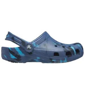 Crocs Classic Marbled Toddler (C4-C10) Clog - Navy/Multi