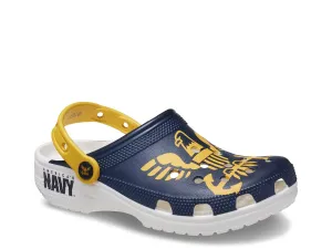Crocs Classic US Navy clogs, white/multicolor