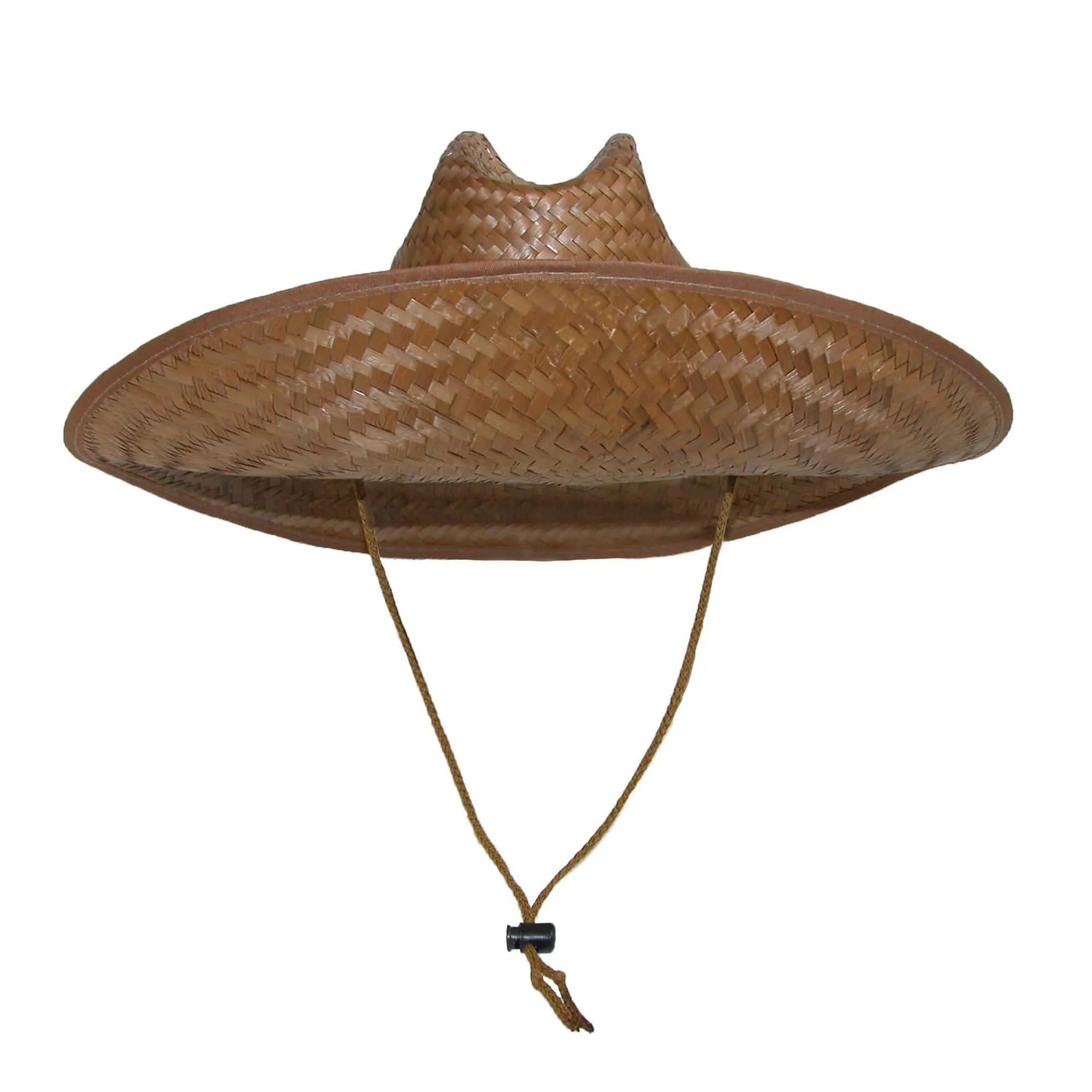 CTM® Palm Straw Lifeguard Hat with Wide Brim