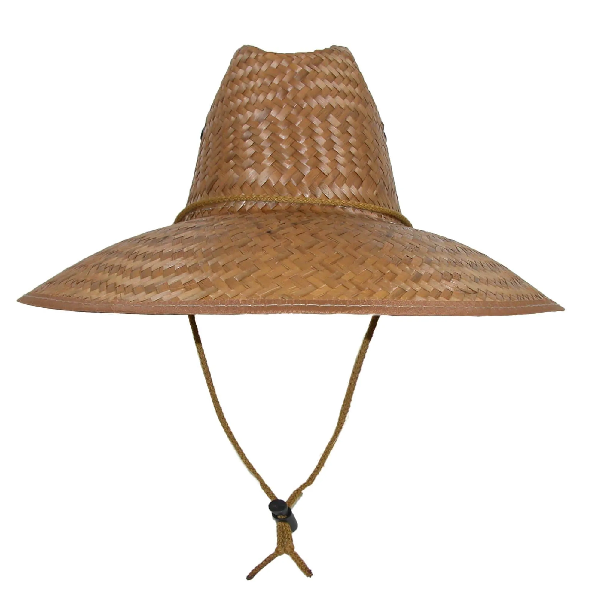 CTM® Palm Straw Lifeguard Hat with Wide Brim