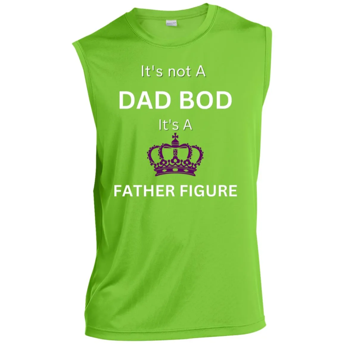 DAD BOD whitepurple CLOSEOUT -- Men’s Sleeveless Performance Tee
