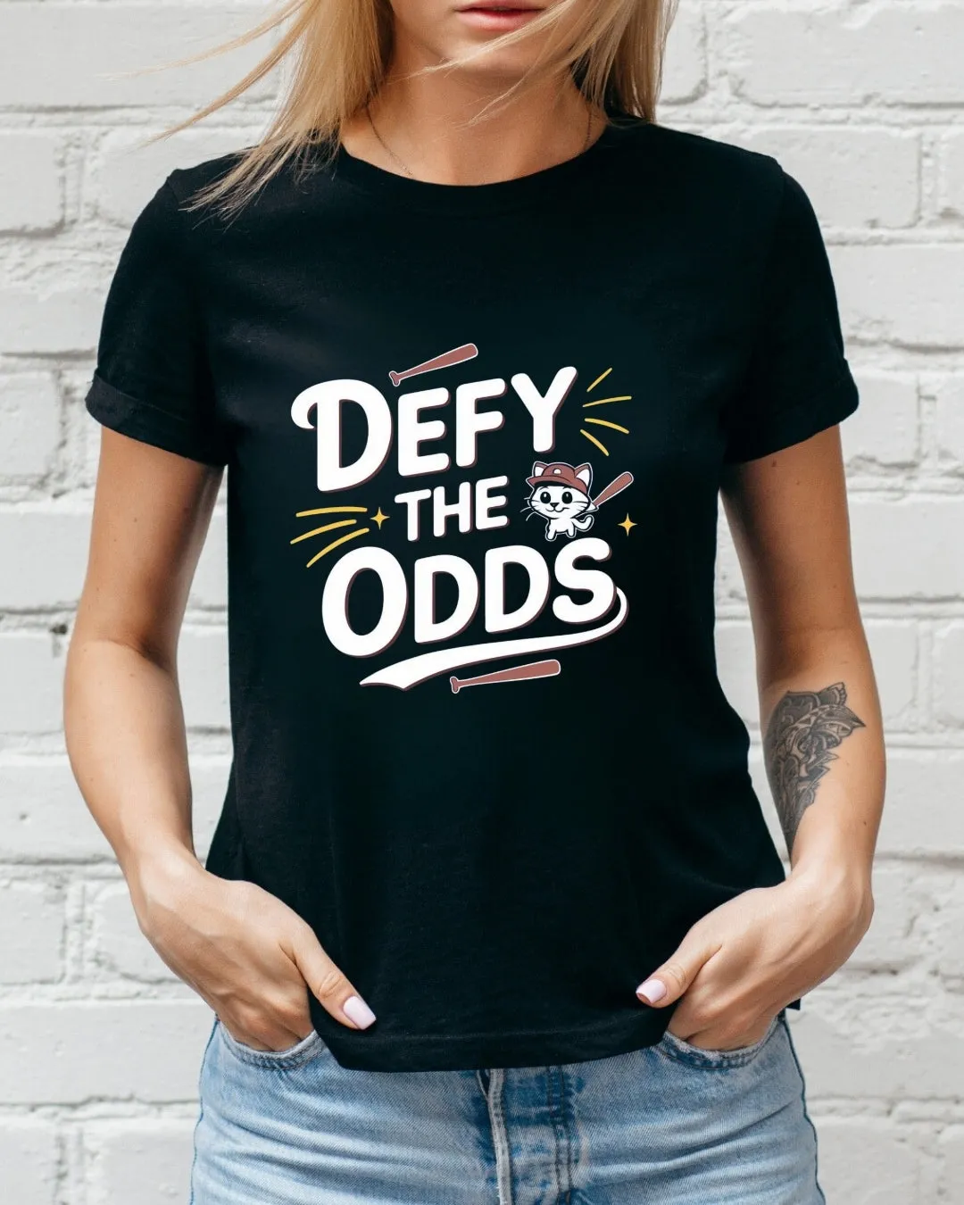 Defy The Odd Baseball Crew Neck Tee