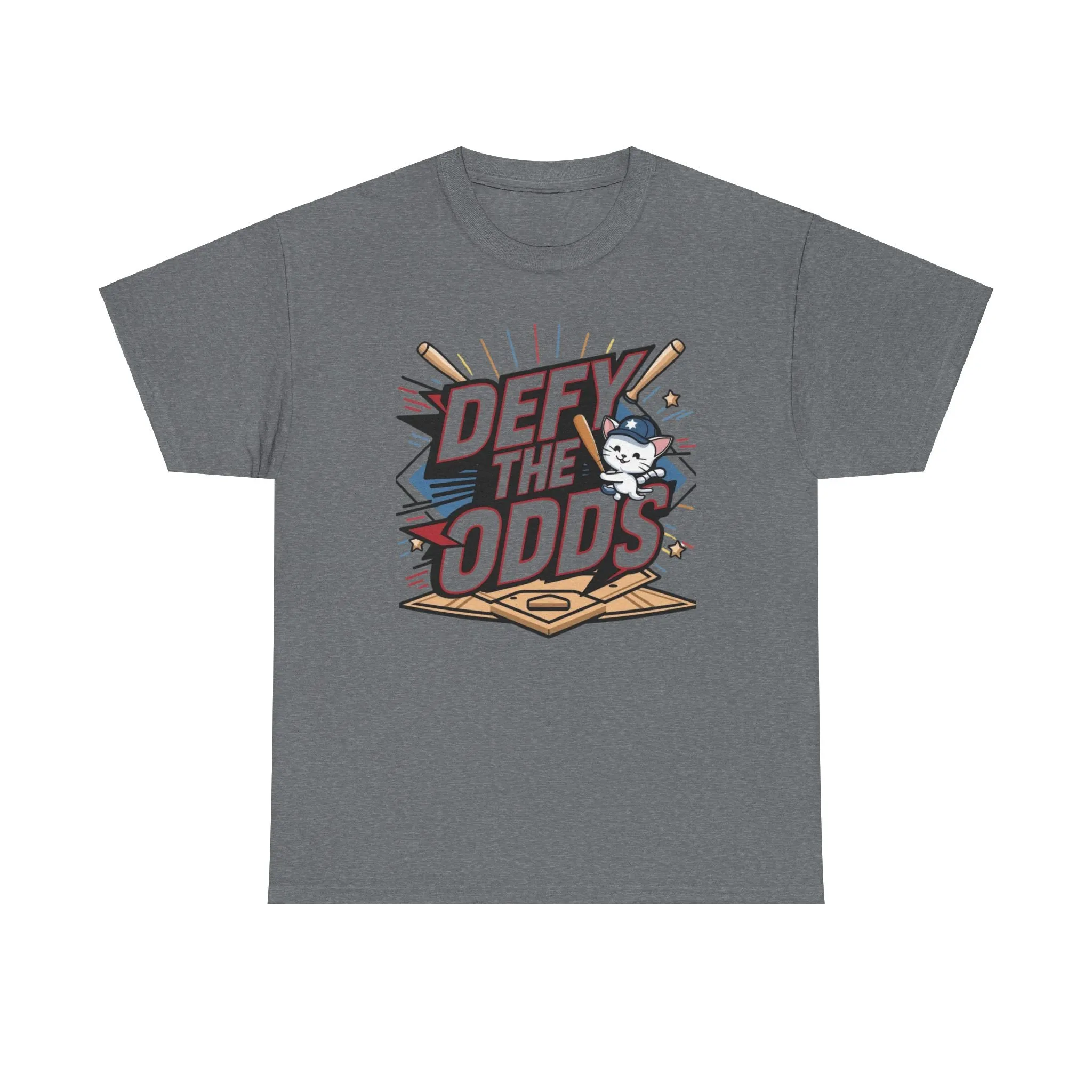 Defy The Odds Baseball Crew Neck Cotton Tees