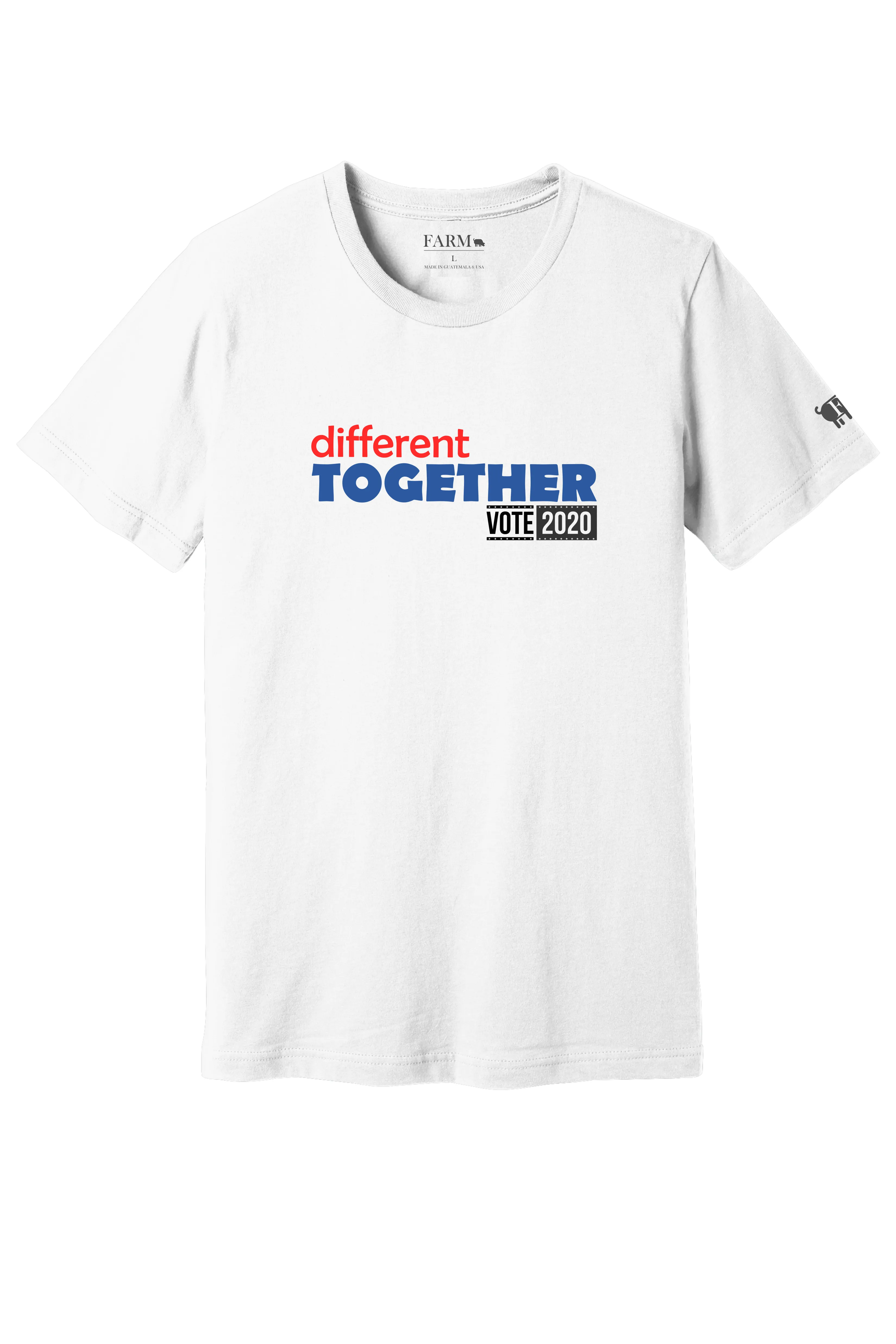 Different Together T-Shirt Adult White - VOTE 2020 Limited Edition
