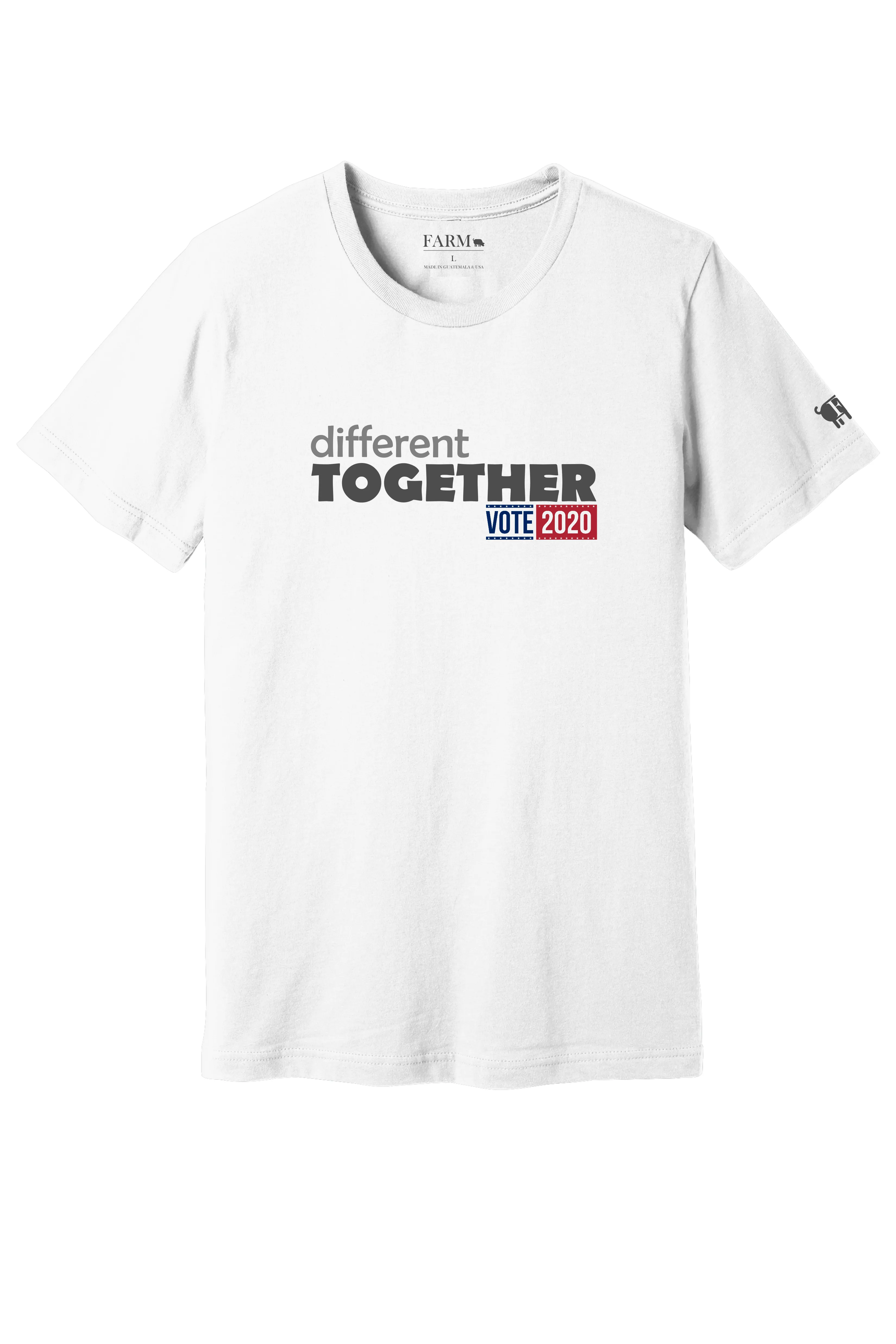 Different Together T-Shirt Adult White - VOTE 2020 Limited Edition