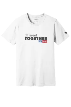Different Together T-Shirt Adult White - VOTE 2020 Limited Edition