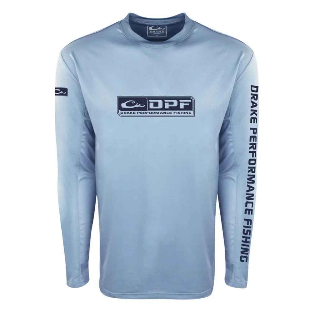 Drake Performance Fishing Shield 4 Arched Mesh Back L/S Crew