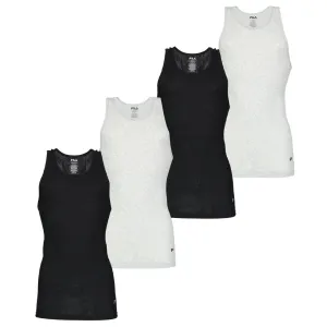 FILA - Men's 4 Pack Athletic Tank Top (FM0038CT BLKGRY)